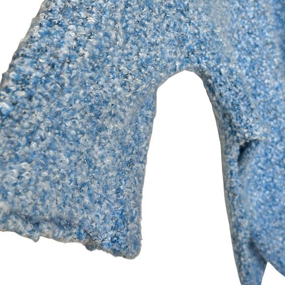 Free‎ People BFF Cardigan XS Boho Wrap Soft Boucle Knit Blue - Picture 12 of 12